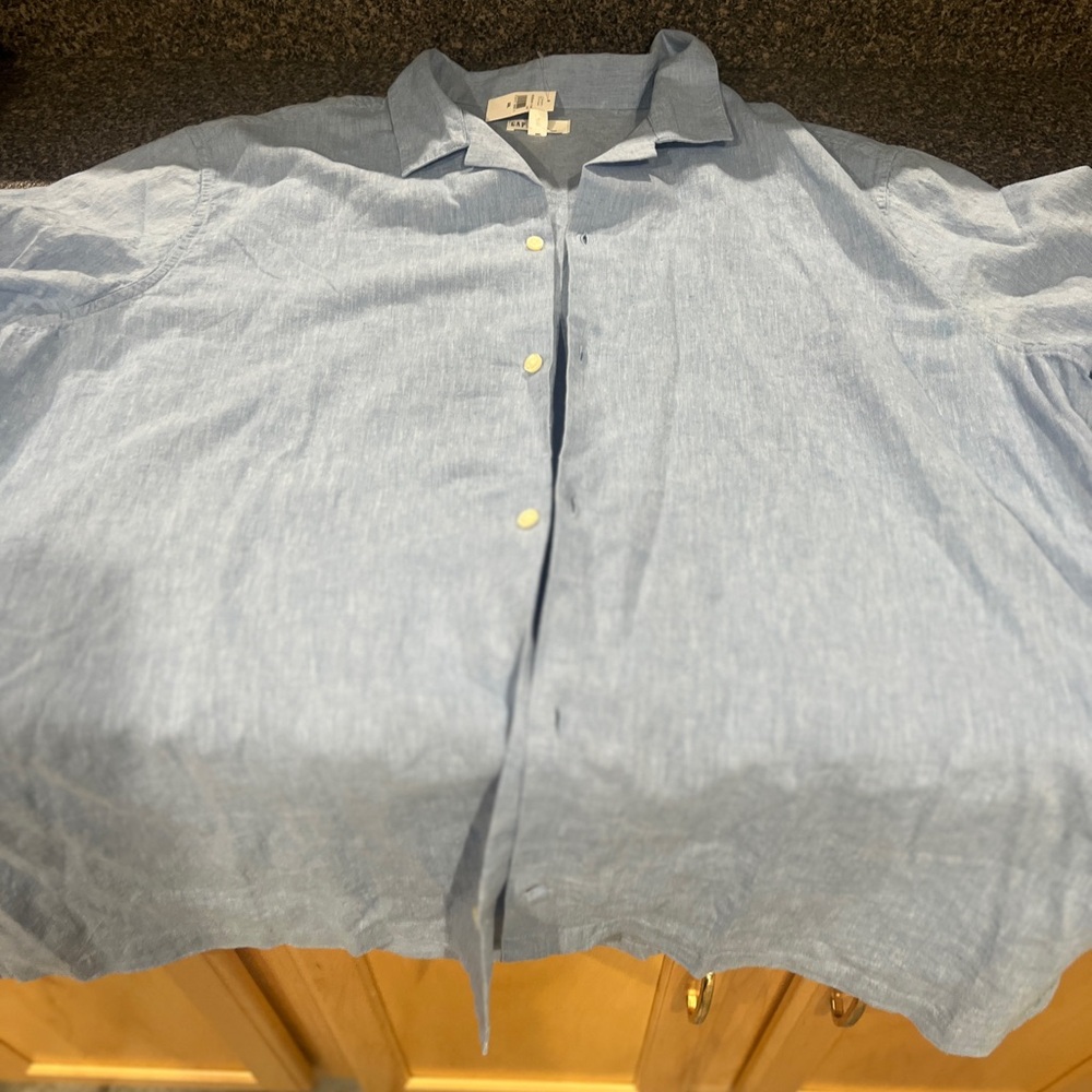 GAP Light Blue Casual Button Down Shirt